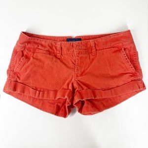 American Eagle Womens Orange Chino Shorts Size 8